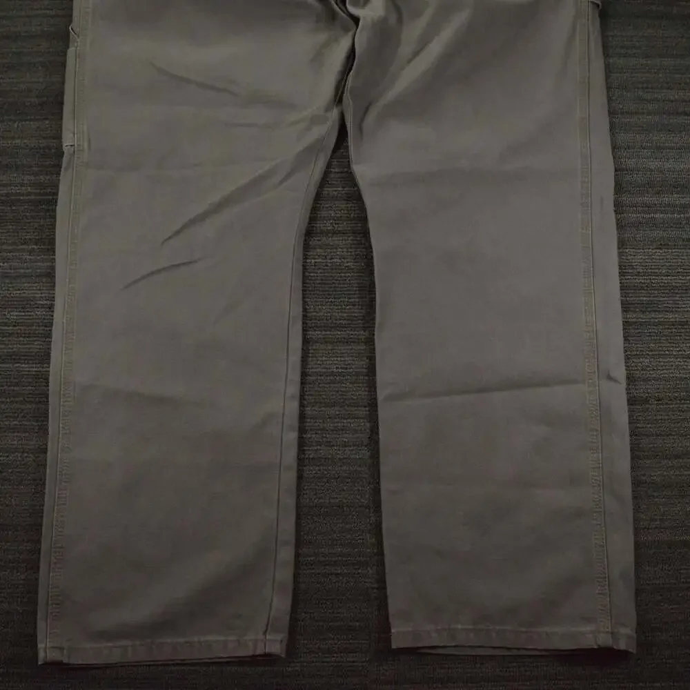 Wrangler Workwear Pants Mens 44x32 Gray Utility Carpenter Canvas Work